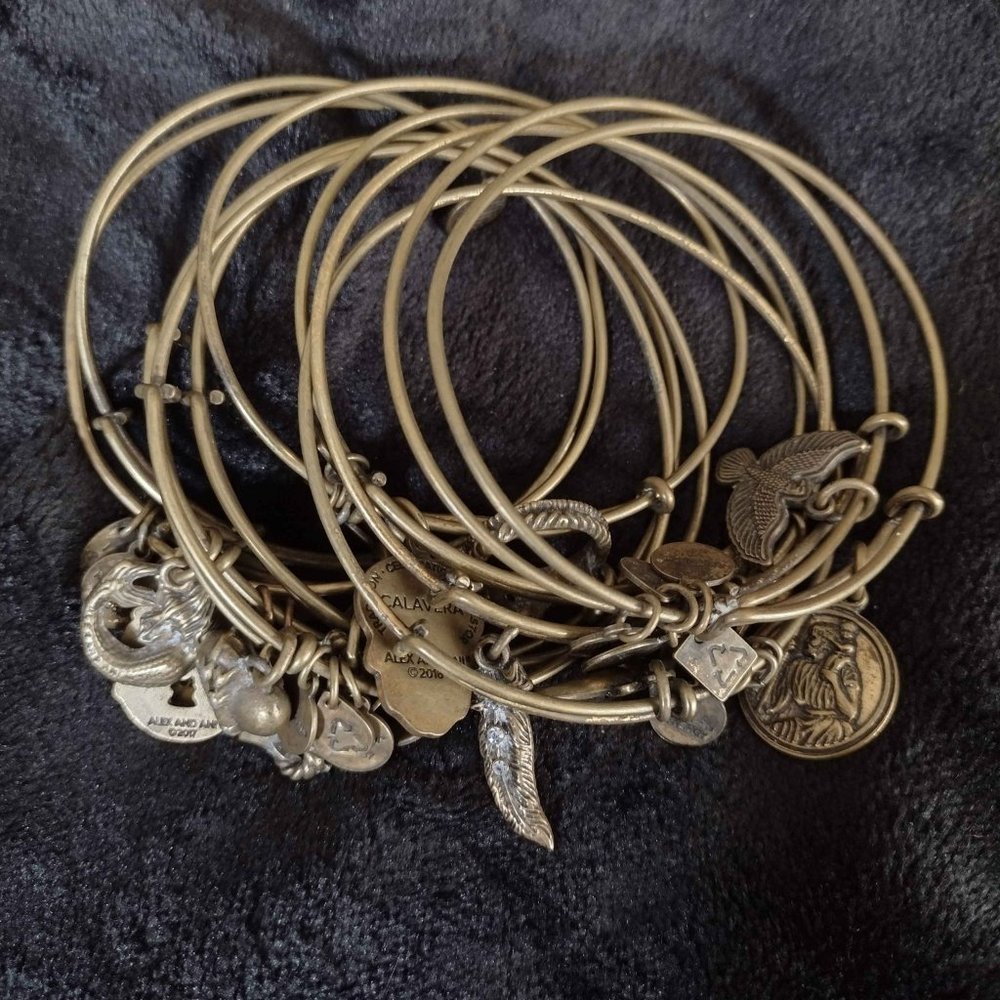 Alex & Ani set of 11 bracelets.  will sell individually or in sets